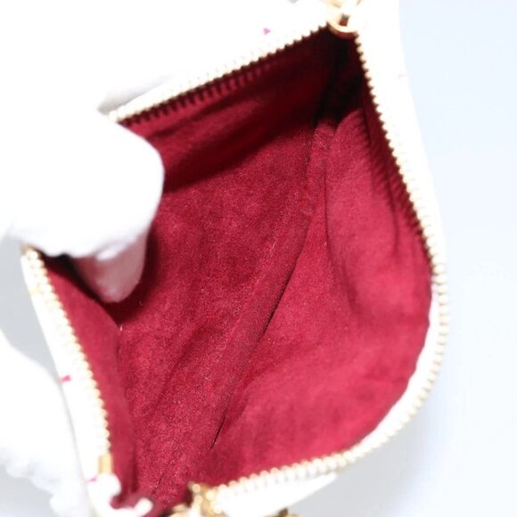 LOUIS VUITTON Monogram Multicolor Pochette MM Pouch White M60028 LV Auth gh1170V - Picture 12 of 16